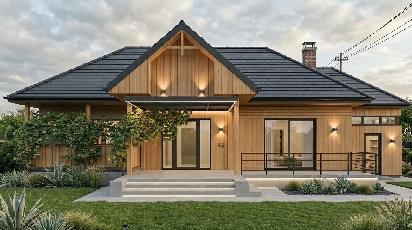 Facade design in Contemporary Facade style — Facade by GenRoom AI