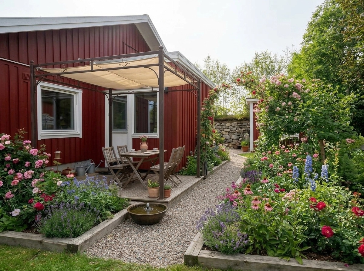 Country Rustic Garden Yard design — yard photo by GenRoom AI