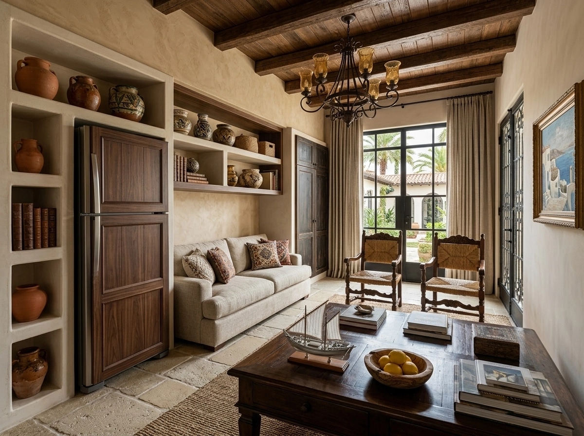 Diseño de interiores en estilo Mediterranean — Salón por GenRoom AI