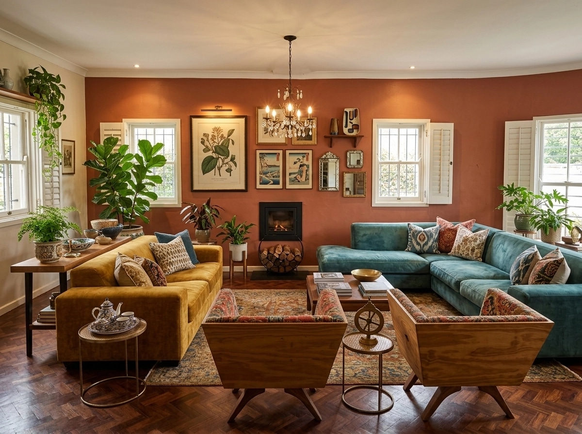 Interior design in Eclectic style — Living Room by GenRoom AI