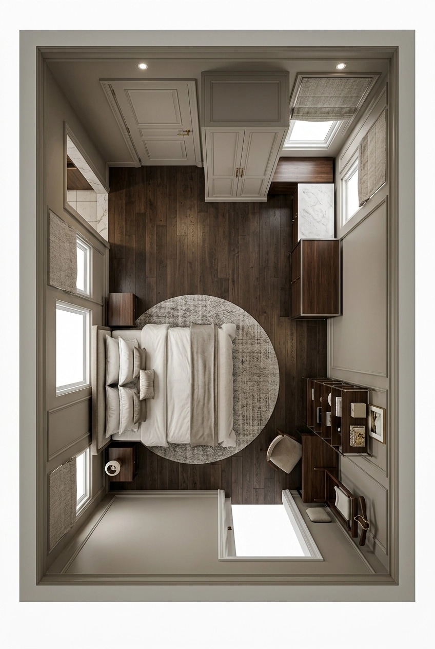 Interior design in Transitional style — Bedroom by GenRoom AI