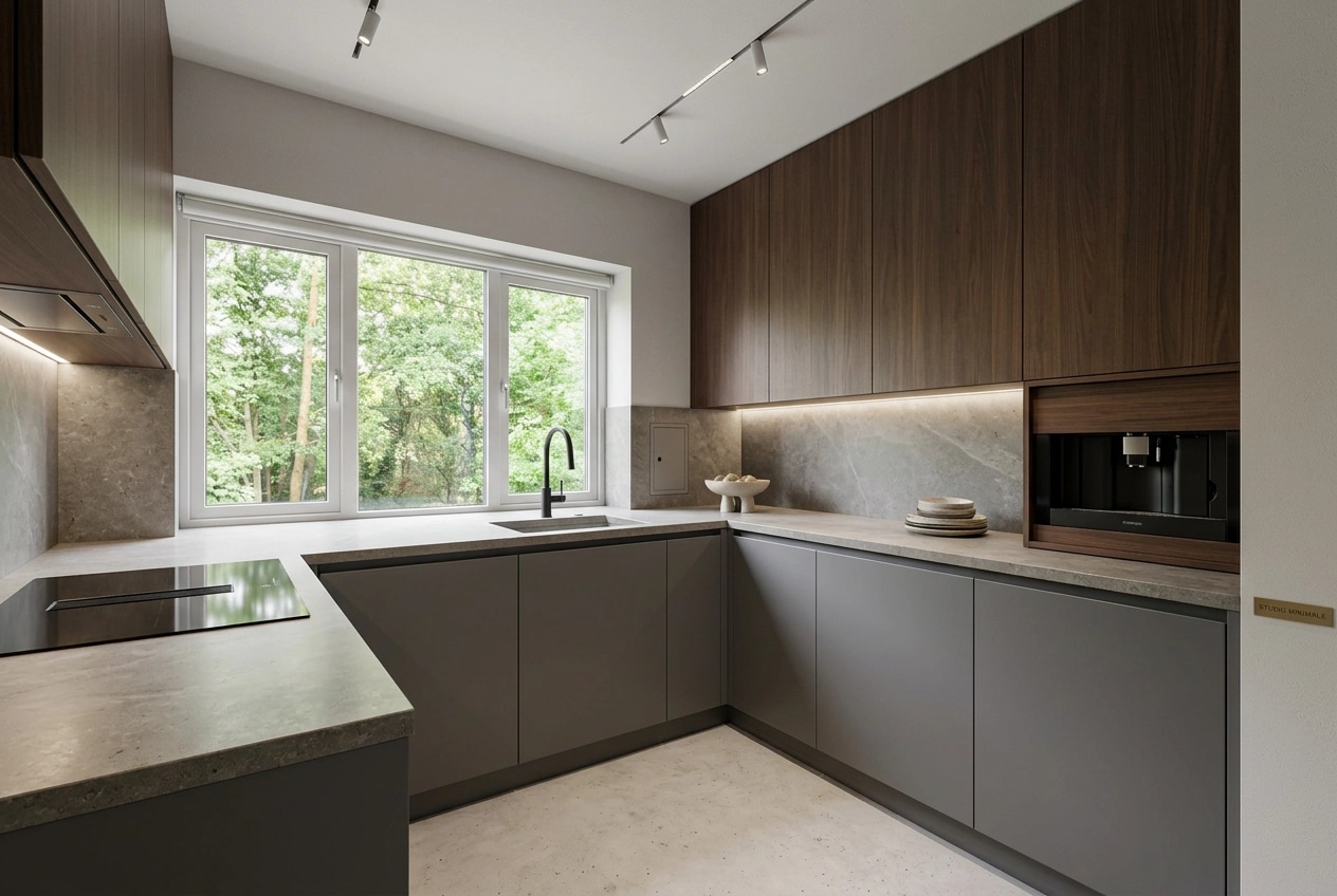 Minimalism Kitchen design — interior photo by GenRoom AI