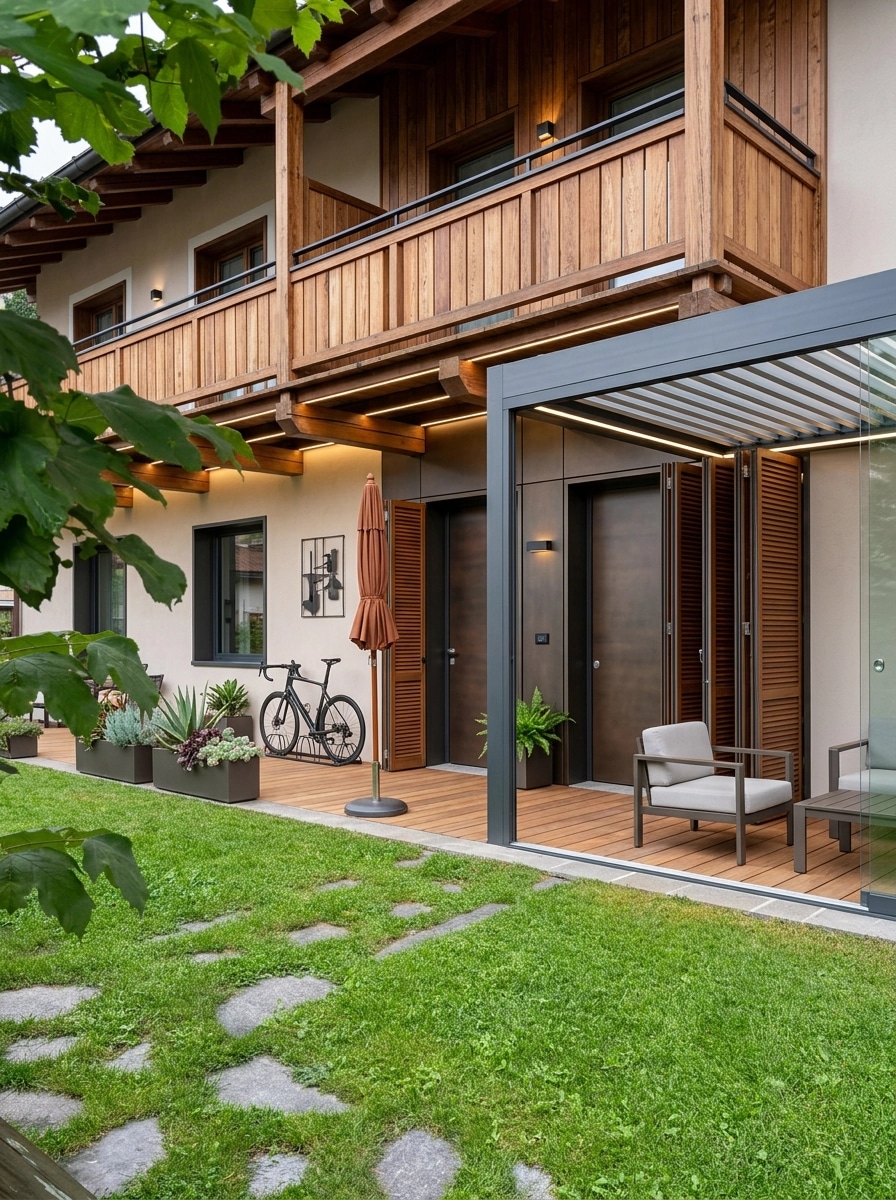 Contemporary Facade Қасбет design — facade photo by GenRoom AI