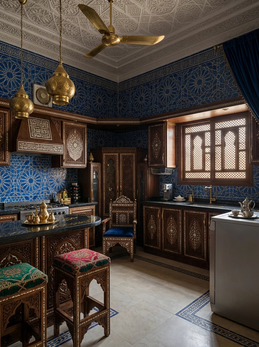 Interior design in Islamic Geometric style — Kitchen by GenRoom AI