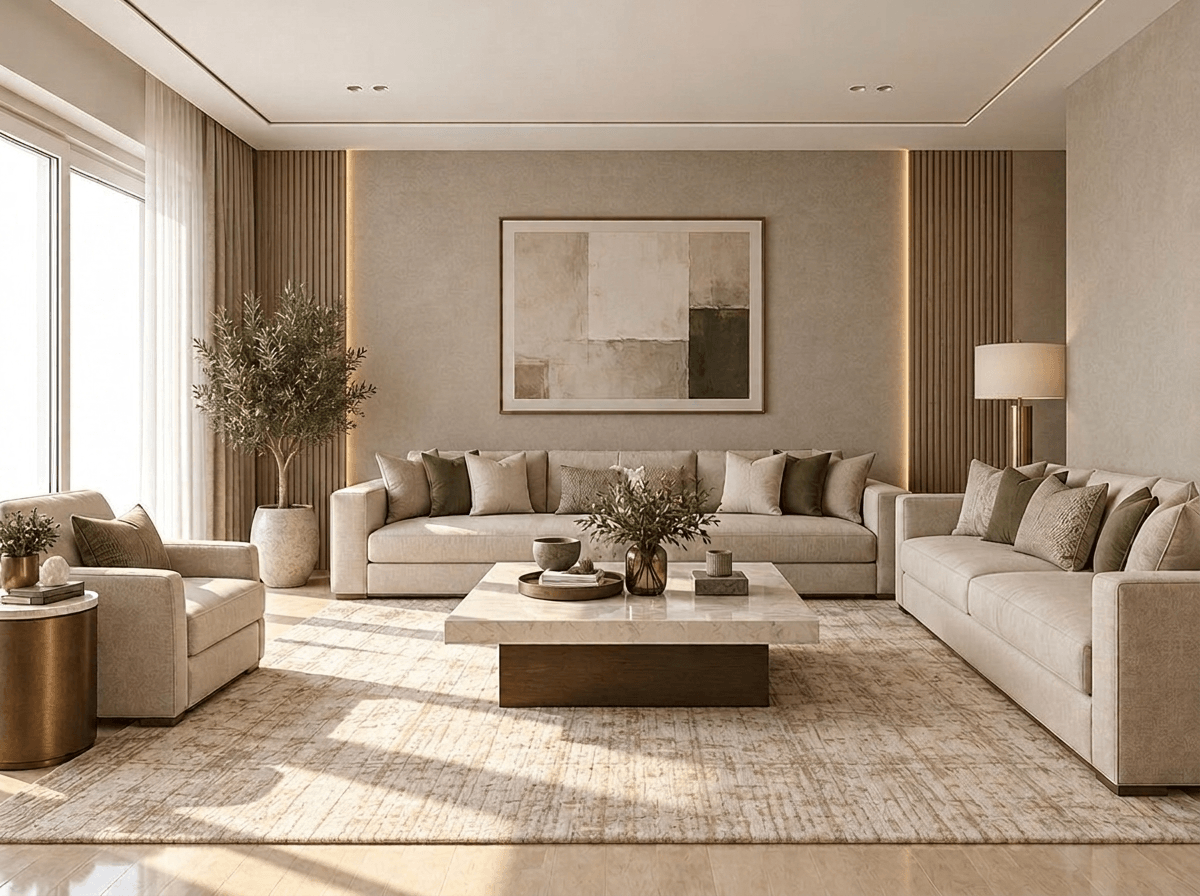 Contemporary Living Room design — interior photo by GenRoom AI