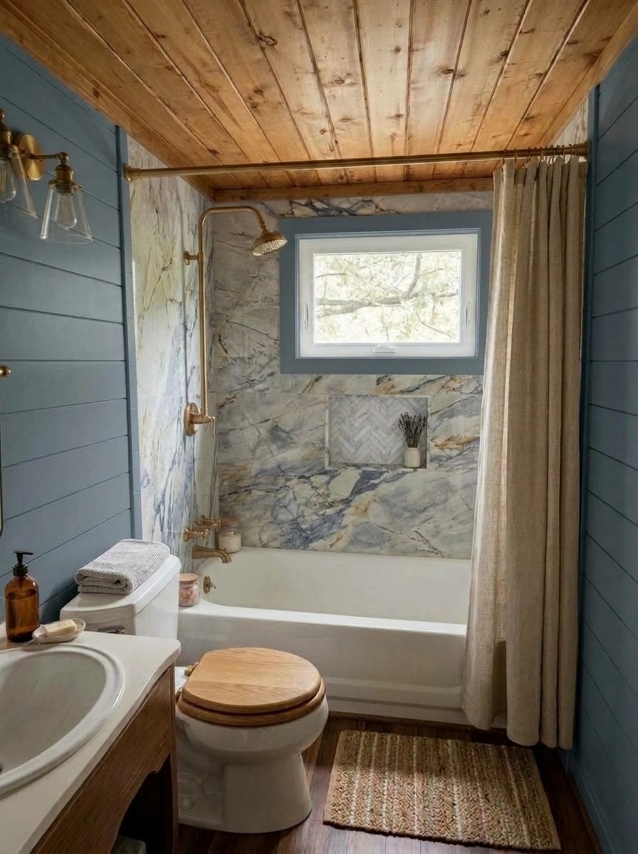 Interior design in Modern Farmhouse style — Bathroom by GenRoom AI