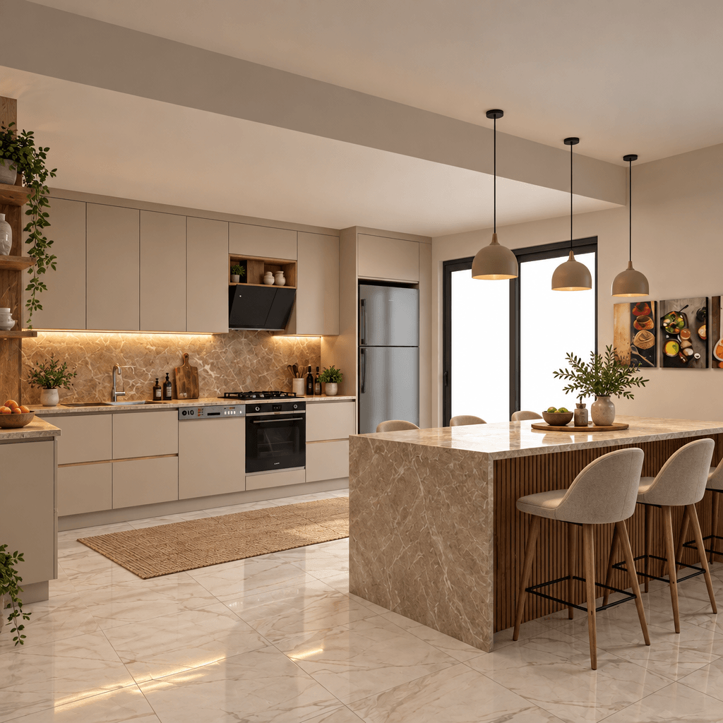 Kitchen interior in no_style style — photo by GenRoom AI