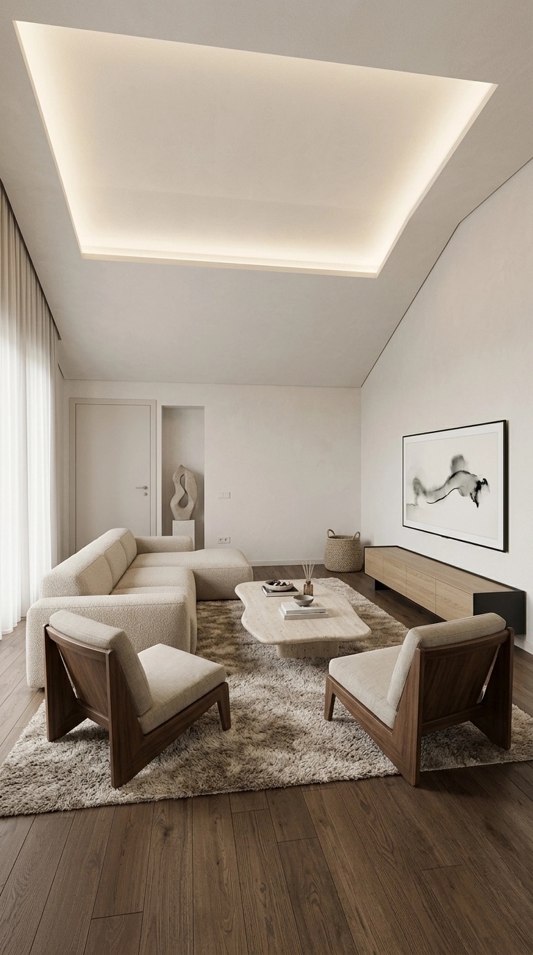 Interior design in Minimalism style — Living Room by GenRoom AI