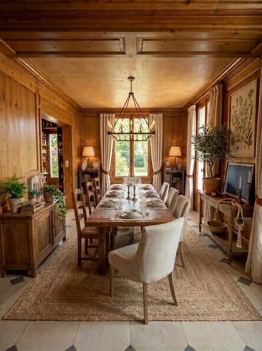 Interior design in Modern Farmhouse style — dining_room by GenRoom AI
