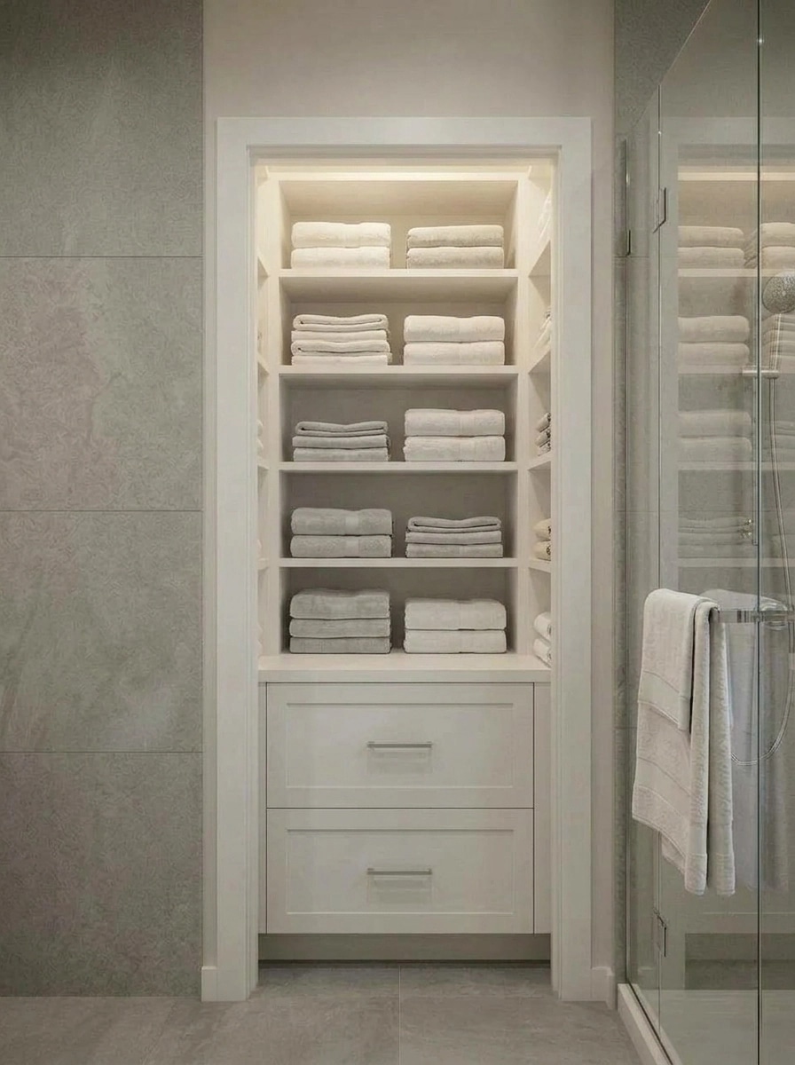 Bathroom interior in Contemporary style — photo by GenRoom AI