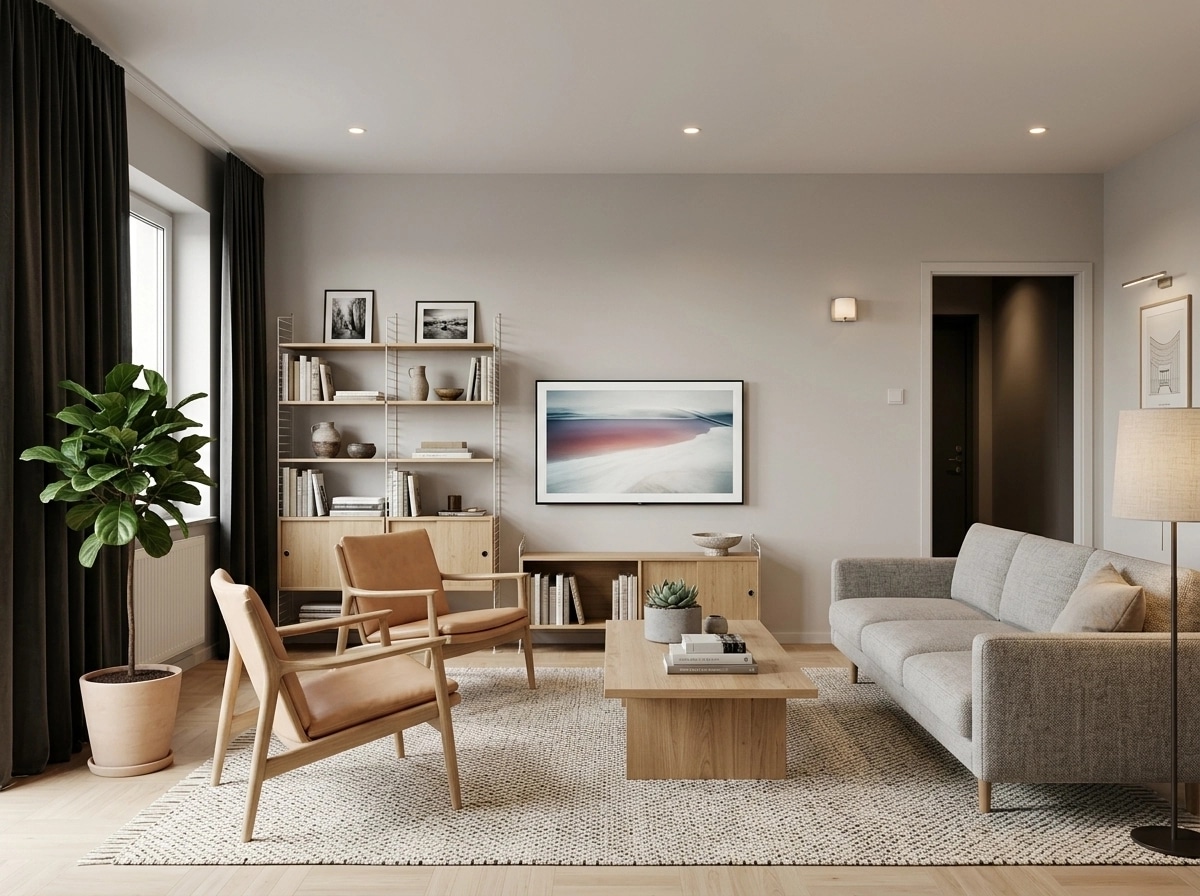 Scandinavian Living Room design — interior photo by GenRoom AI