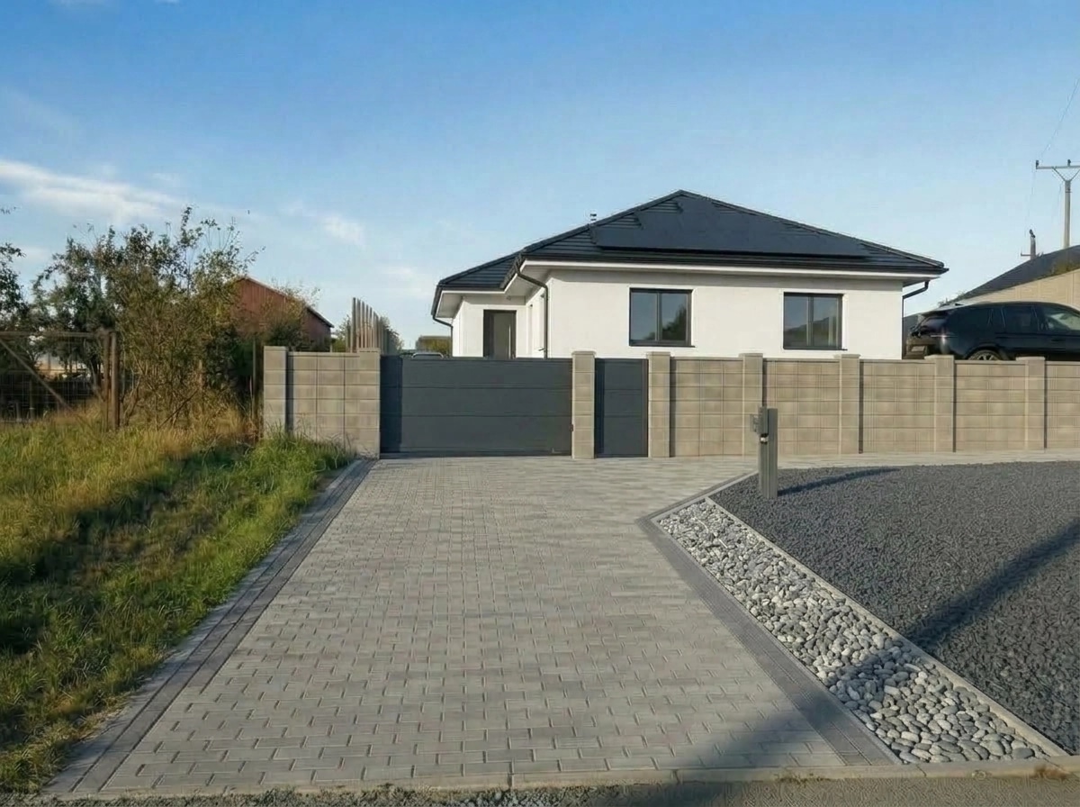 Fasad dizayni — Contemporary Facade uslubi — GenRoom AI tomonidan Fasad