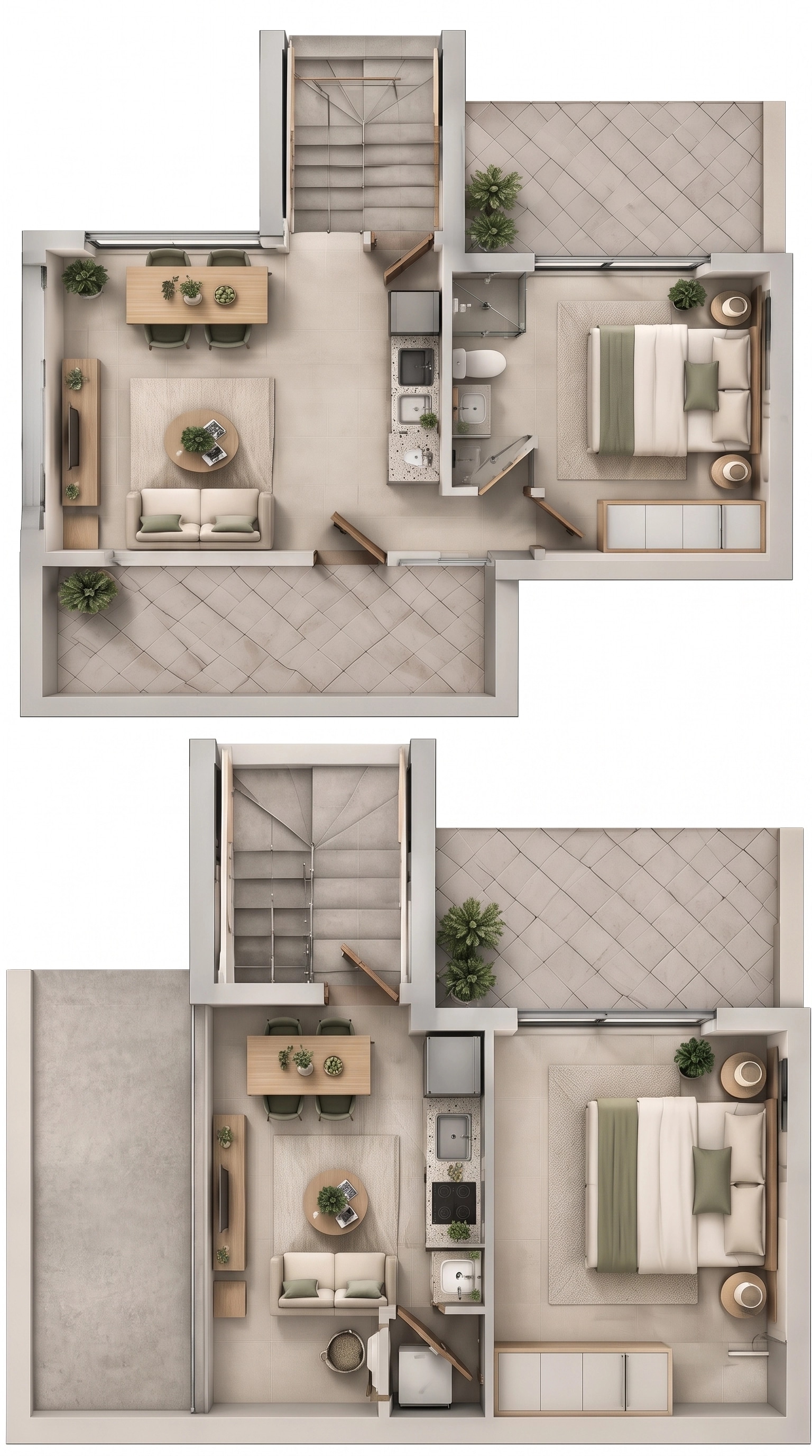 Interior design in Contemporary style — Living Room by GenRoom AI