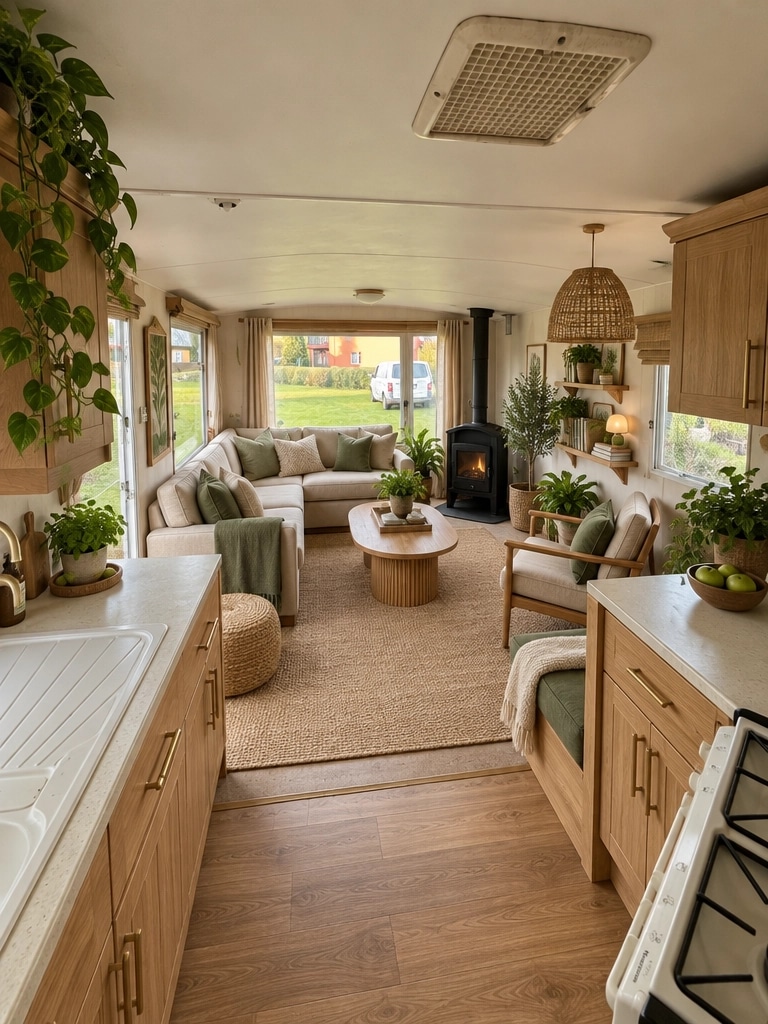 Interior design in Biophilic style — Living Room by GenRoom AI