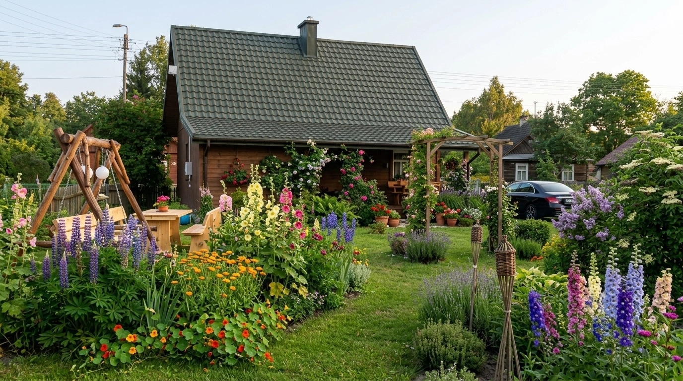 Yard design in no_style style — photo by GenRoom AI