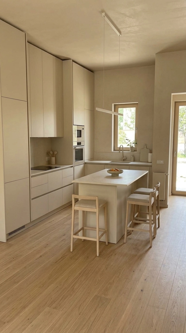 Minimalism Kitchen design — interior photo by GenRoom AI