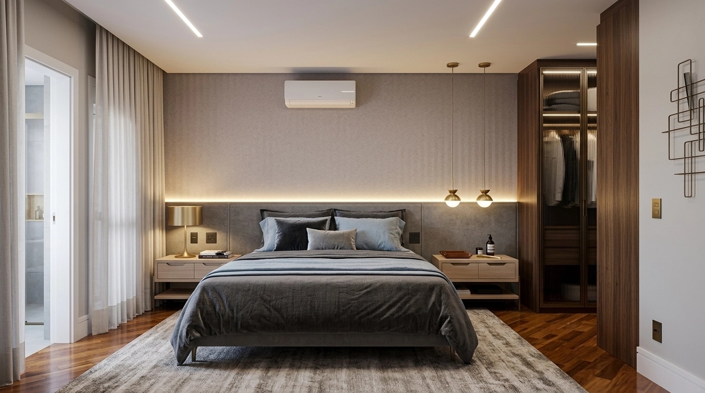 Contemporary Bedroom design — interior photo by GenRoom AI