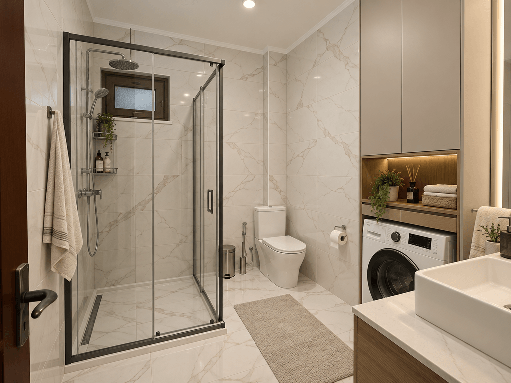 Bathroom interior in no_style style — photo by GenRoom AI