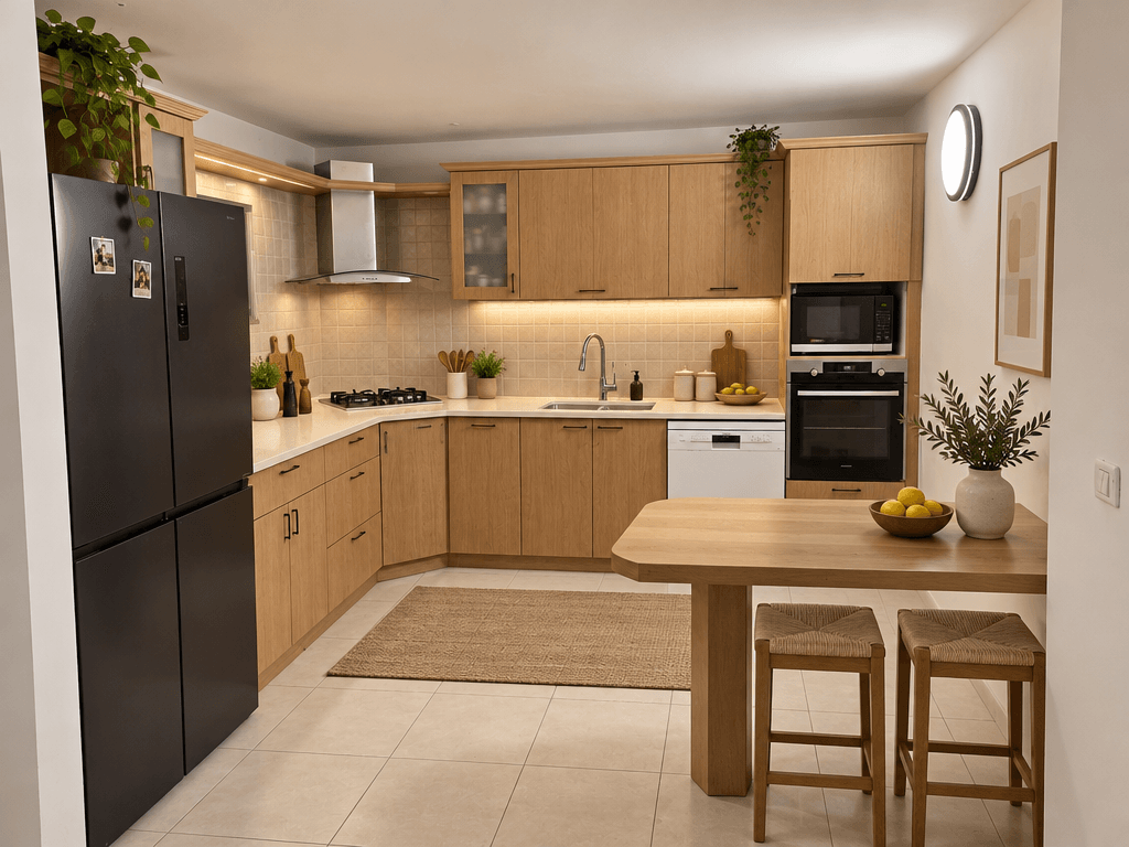 Minimalism Kitchen design — interior photo by GenRoom AI