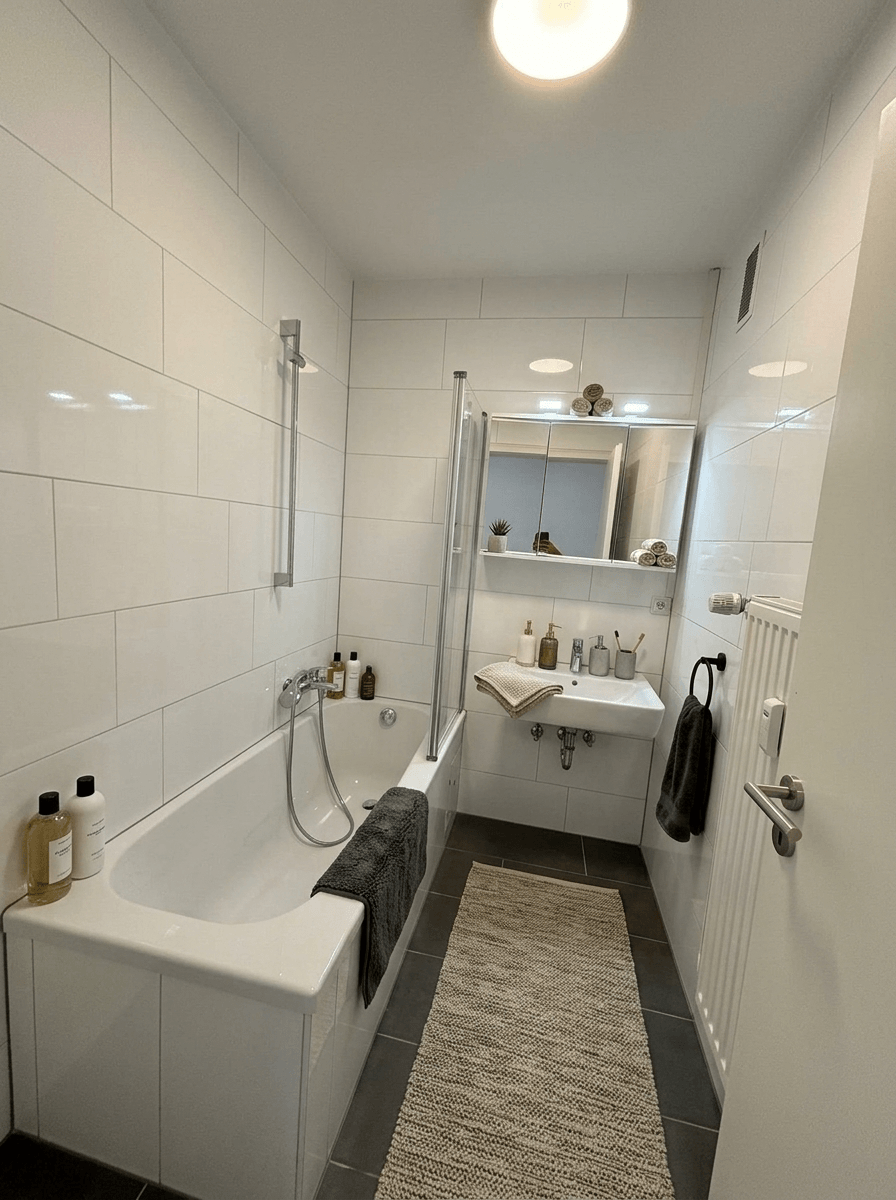 Bathroom interior in Contemporary style — photo by GenRoom AI