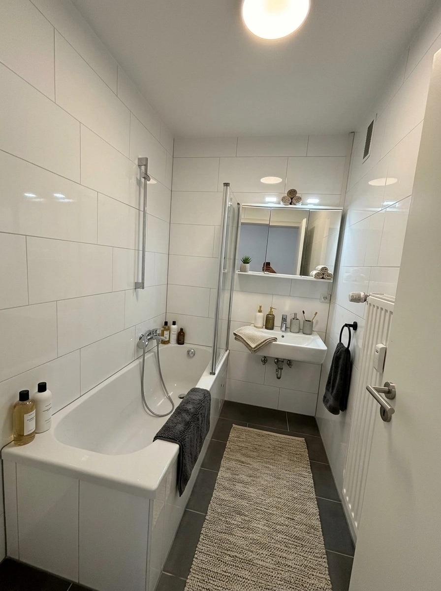 Interior design in Contemporary style — Bathroom by GenRoom AI