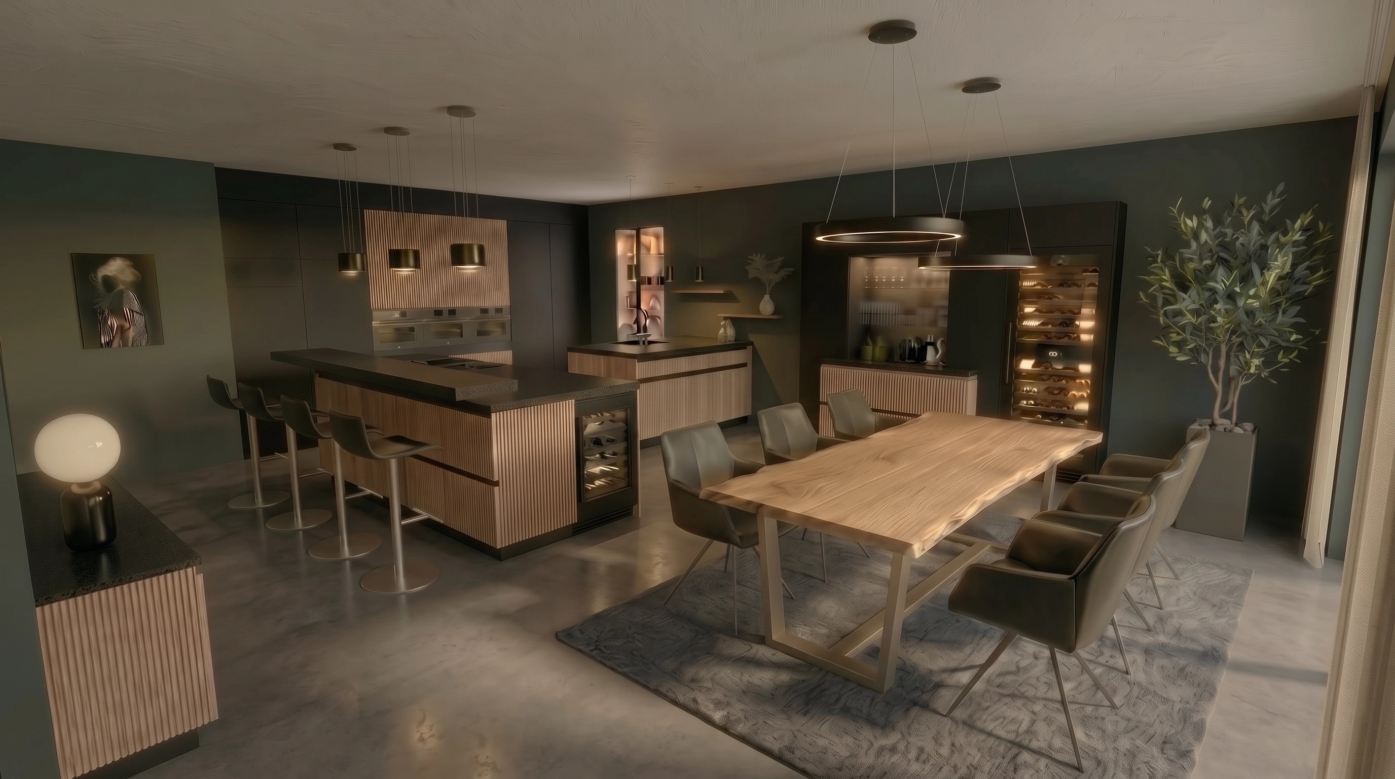 Kitchen interior in no_style style — photo by GenRoom AI