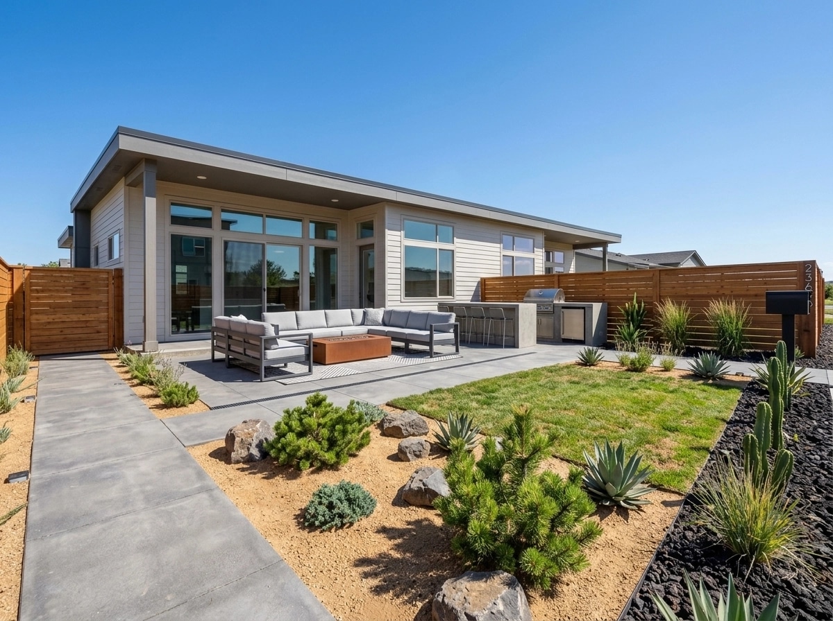Landscape design in Contemporary Yard style — Yard by GenRoom AI