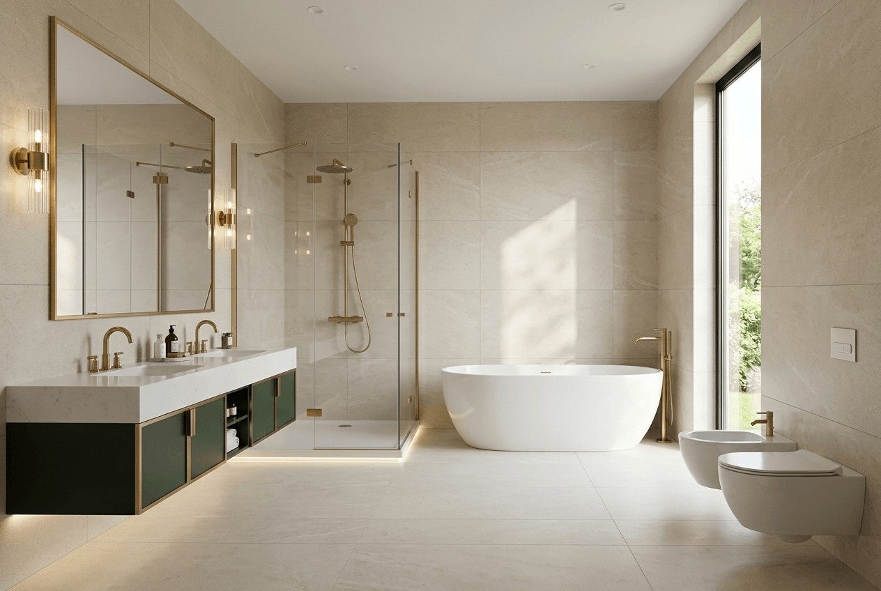 Bathroom interior in no_style style — photo by GenRoom AI