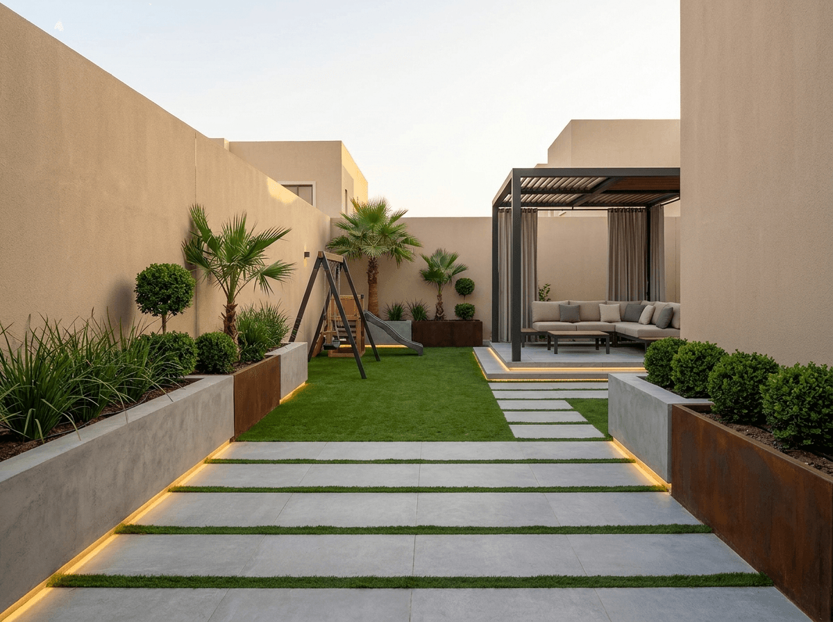 Landscape design in Minimalist Yard style — Yard by GenRoom AI