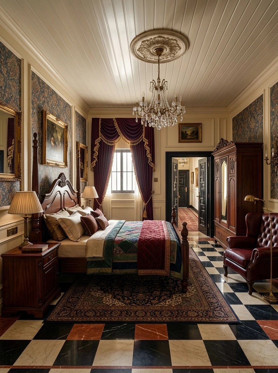 Interior design in British style — Bedroom by GenRoom AI