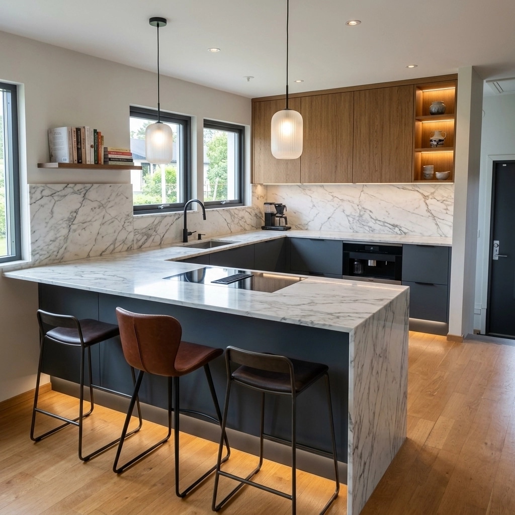 Kitchen interior in Contemporary style — photo by GenRoom AI