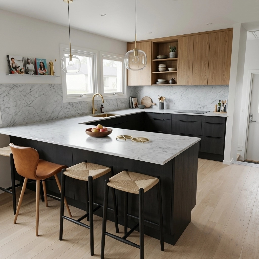 Interior design in Scandinavian style — Kitchen by GenRoom AI