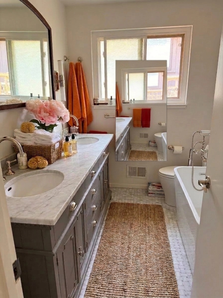 Interior design in Coastal / Hamptons style — Bathroom by GenRoom AI