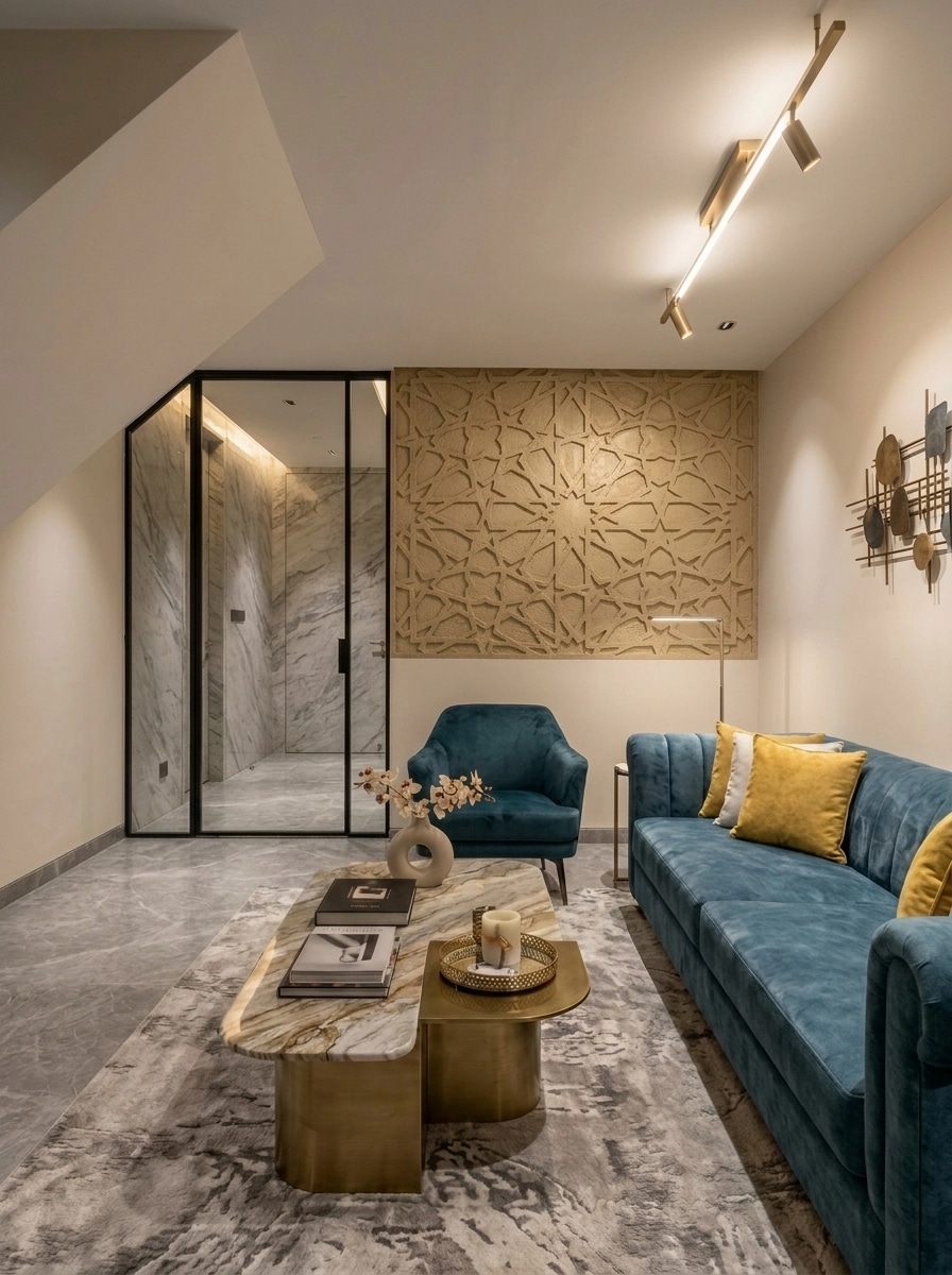 Interior design in Contemporary style — Living Room by GenRoom AI