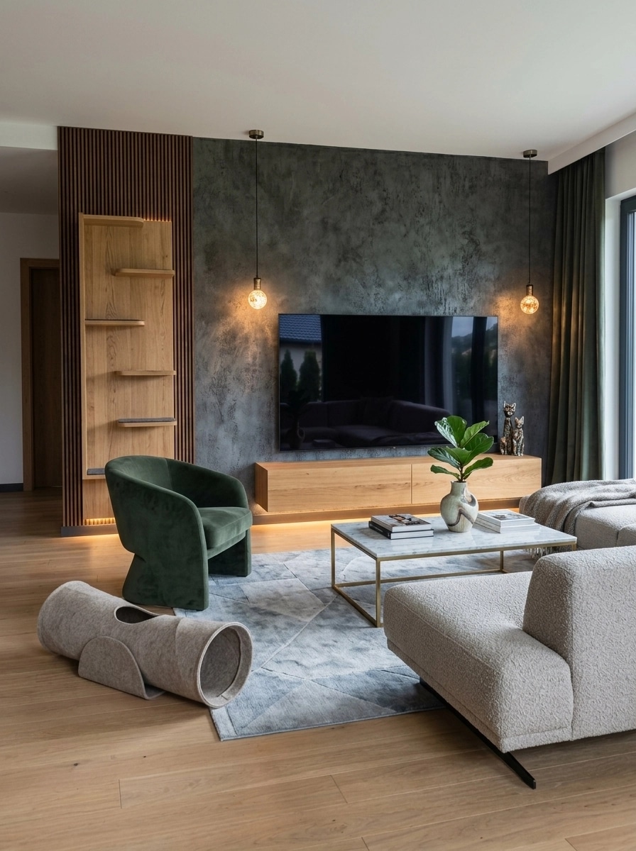 Interior design in Contemporary style — Living Room by GenRoom AI