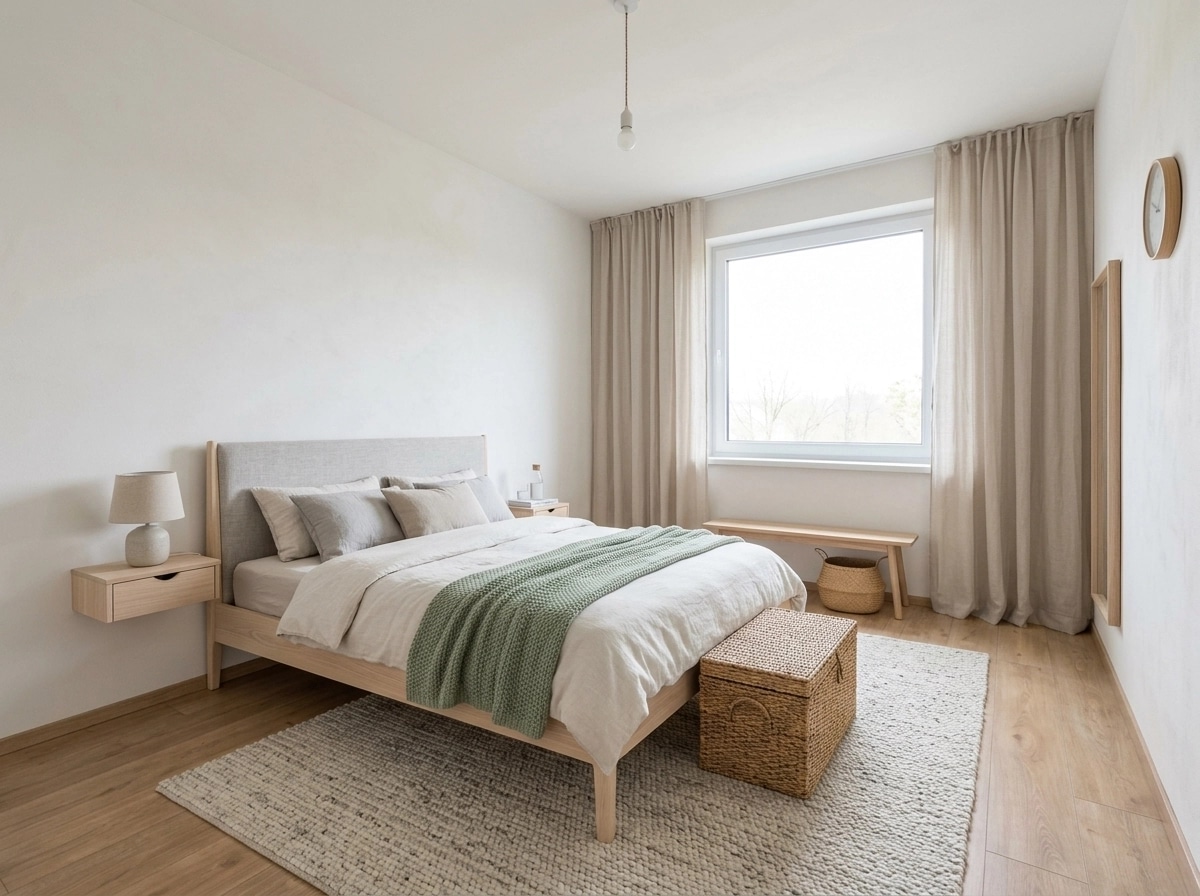 Interior design in Scandinavian style — Bedroom by GenRoom AI
