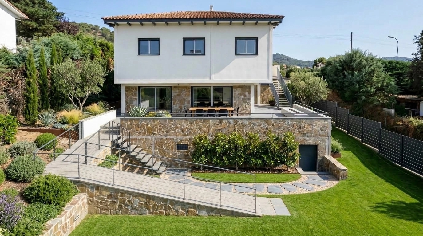 Landscape design in Minimalist Yard style — Yard by GenRoom AI