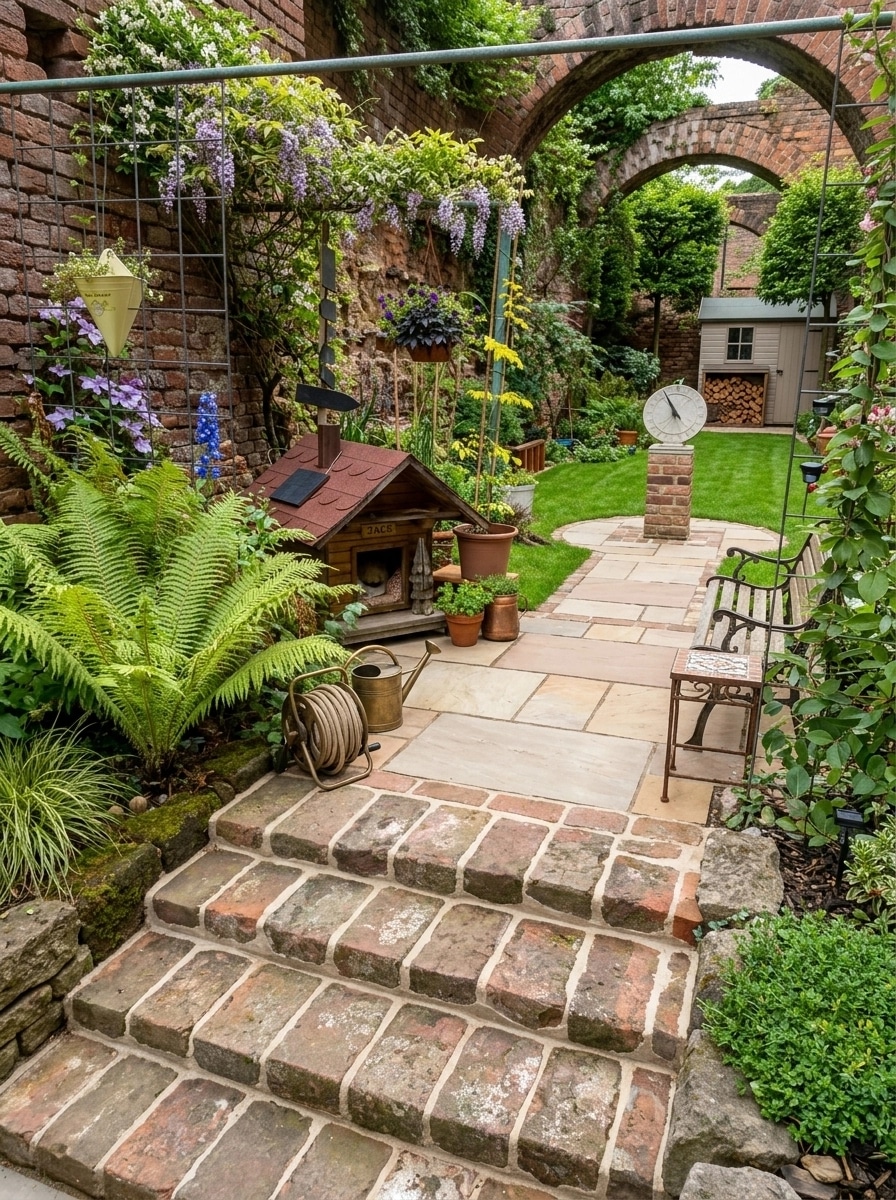 Country Rustic Garden Yard design — yard photo by GenRoom AI