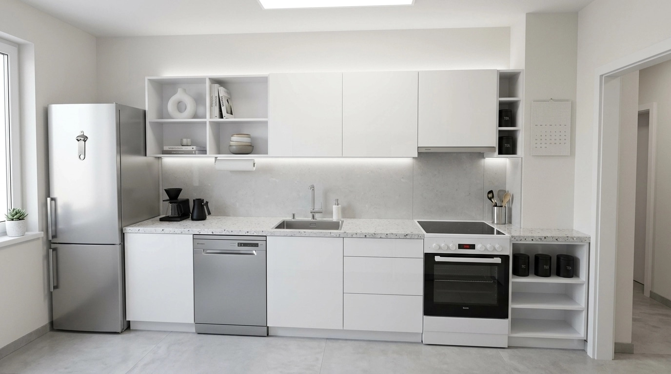 Minimalism Κουζίνα design — interior photo by GenRoom AI