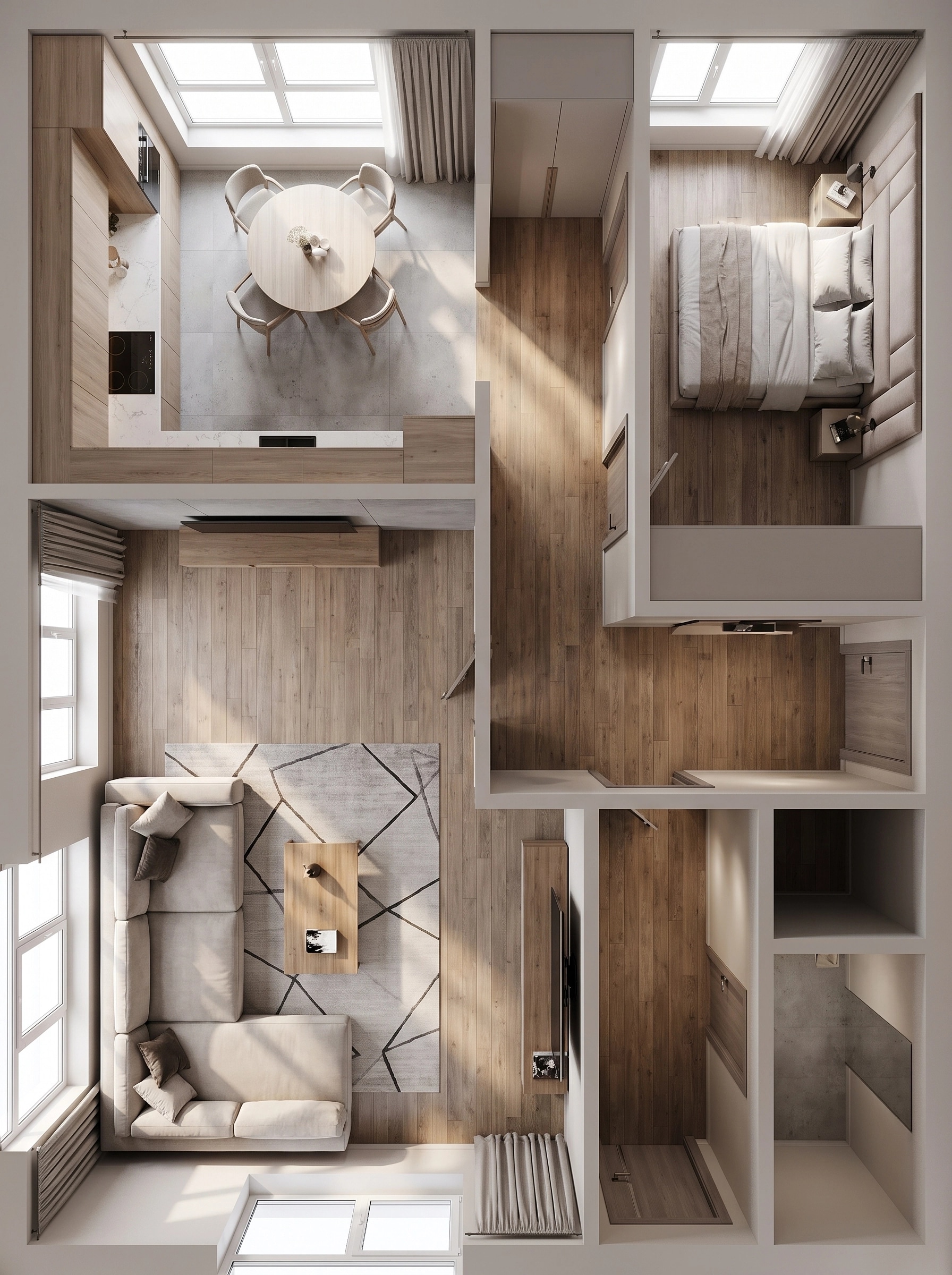Interior design in Contemporary style — Living Room by GenRoom AI