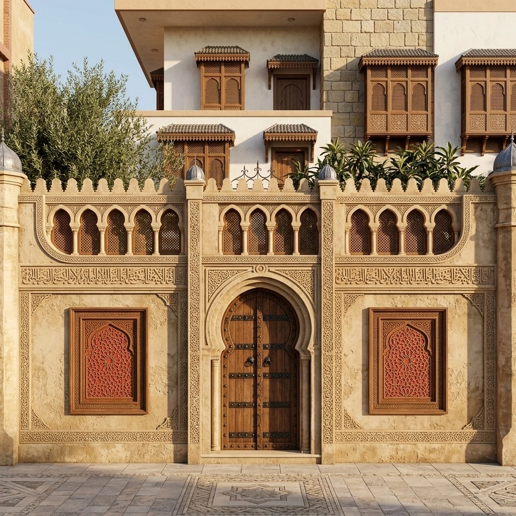 Arabian Facade Facade design — facade photo by GenRoom AI