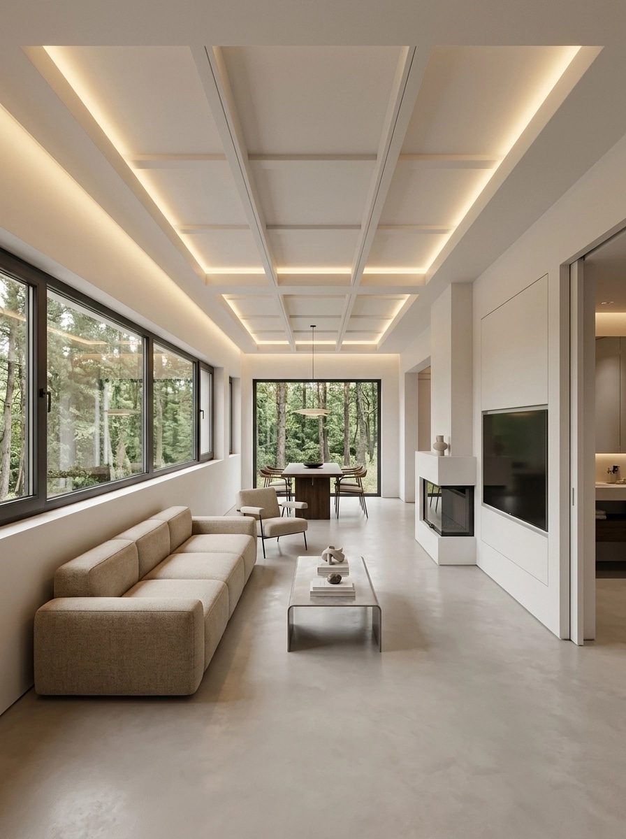 Minimalism Living Room design — interior photo by GenRoom AI