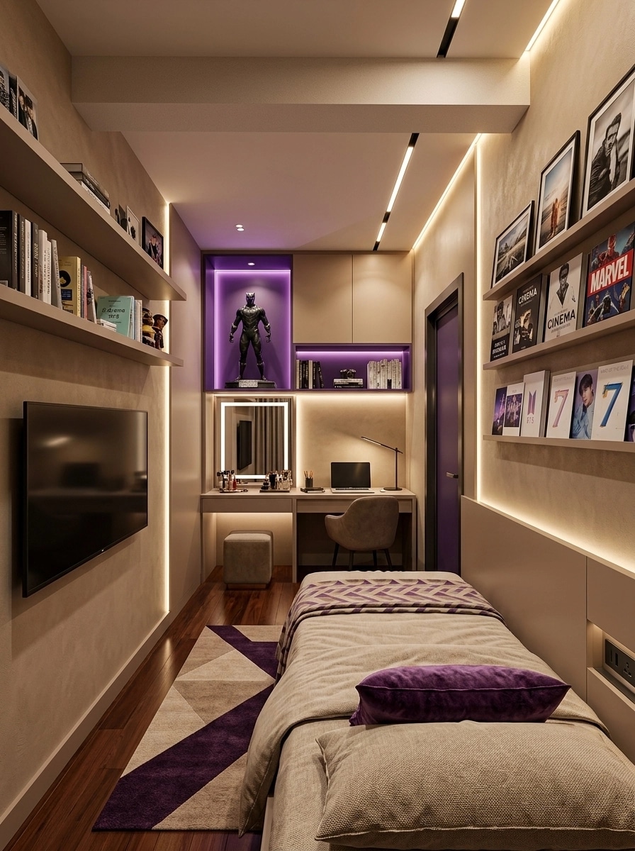 Blacktec Bedroom design — interior photo by GenRoom AI