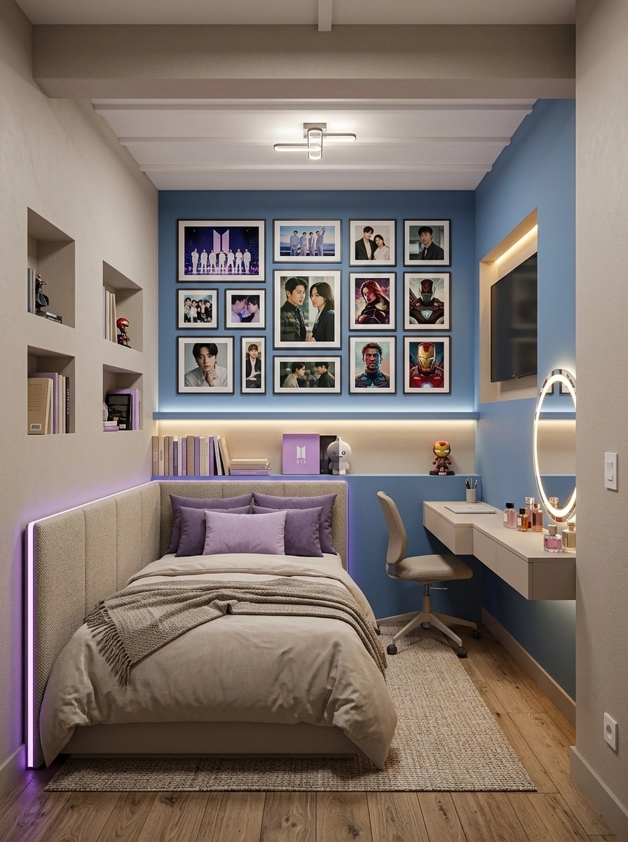 Contemporary Bedroom design — interior photo by GenRoom AI