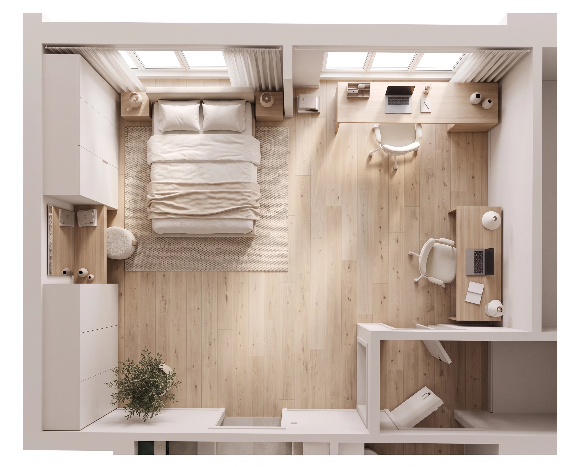 Interior design in Minimalism style — Living Room by GenRoom AI