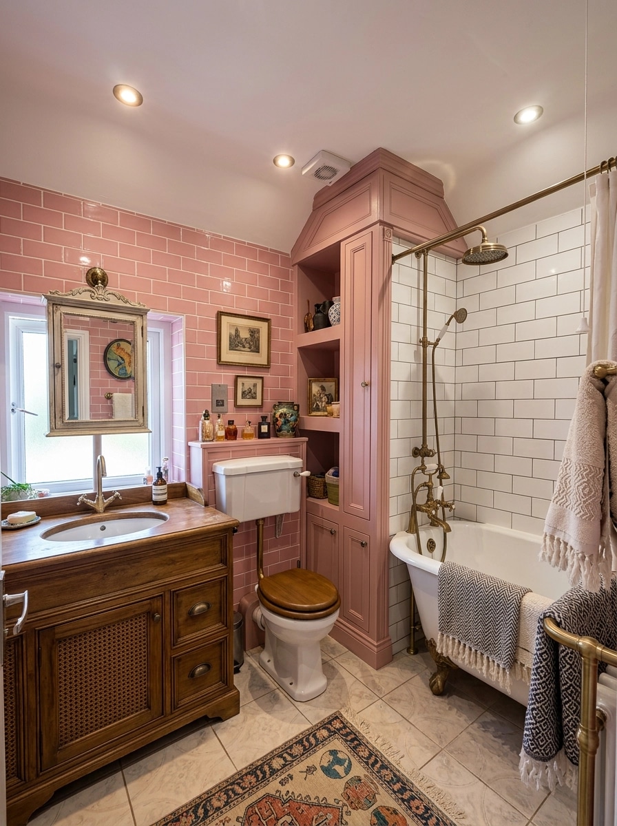 Eclectic Bathroom design — interior photo by GenRoom AI