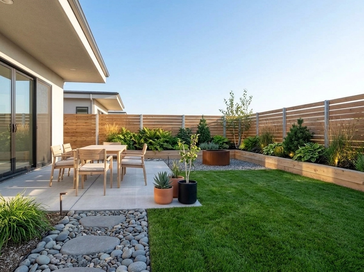 Diseño paisajístico en estilo Scandinavian Garden — Jardín por GenRoom AI