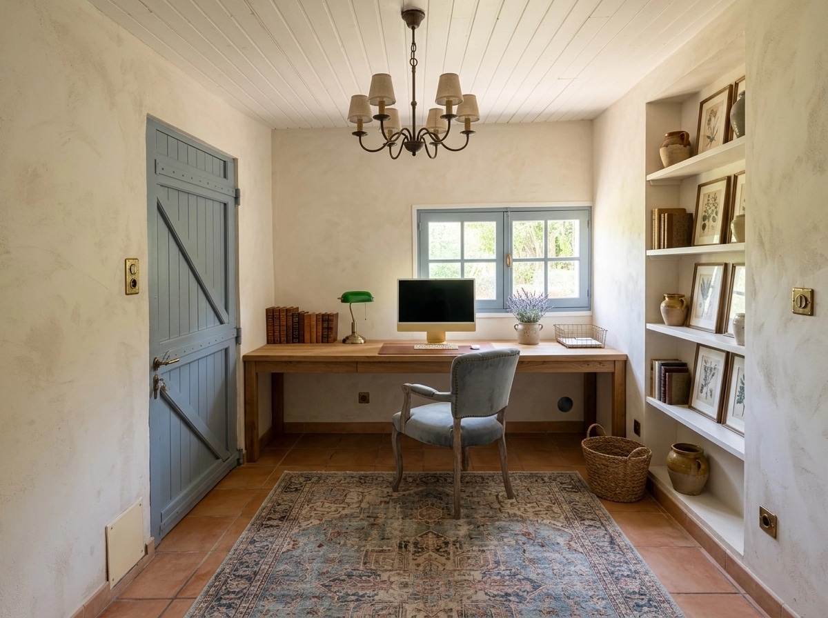 Interior design in Modern Farmhouse style — home_office by GenRoom AI