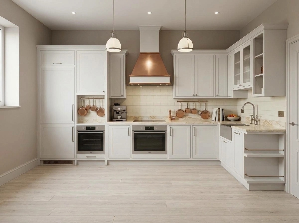 Transitional Kitchen design — interior photo by GenRoom AI
