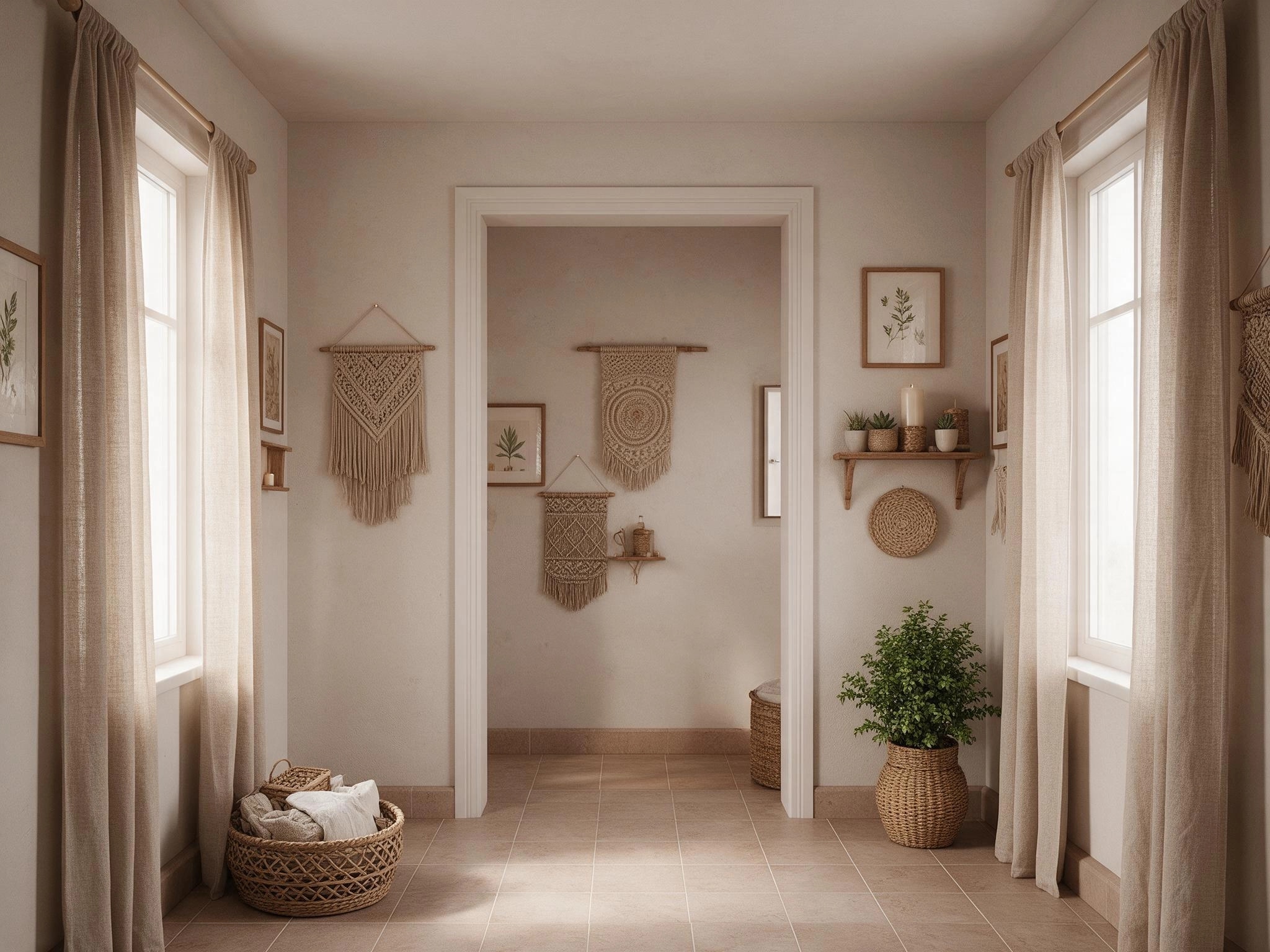 Interior design in Bohemian style — balcony by GenRoom AI
